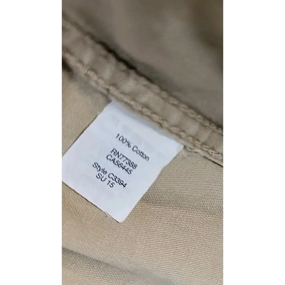 MADEWELL‎ Fleet Utility Jacket Khaki Women's Size Large Neutral Chore Full Zip